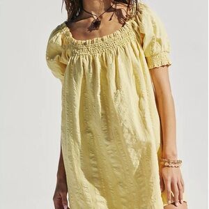 Free People Mila Mini Dress - YELLOW 💛